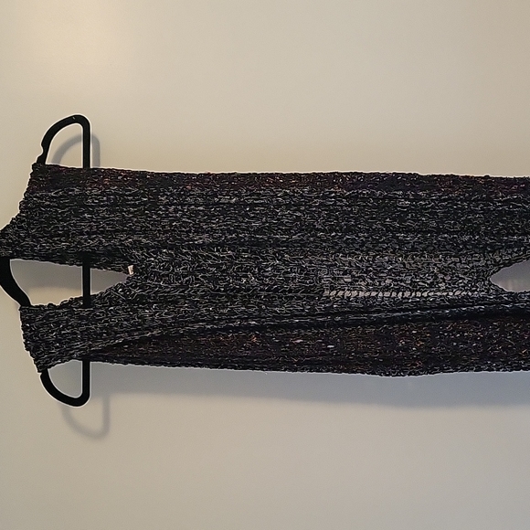 POL rainbow knit detail hooded duster size large - Picture 2 of 5